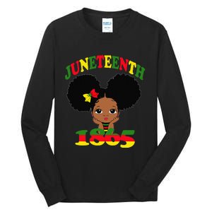 Juneteenth Celebrating 1865 Cute Black Tall Long Sleeve T-Shirt