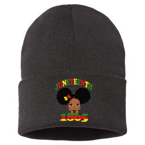 Juneteenth Celebrating 1865 Cute Black Sustainable Knit Beanie