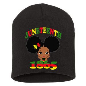 Juneteenth Celebrating 1865 Cute Black Short Acrylic Beanie