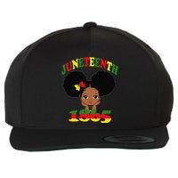 Juneteenth Celebrating 1865 Cute Black Wool Snapback Cap