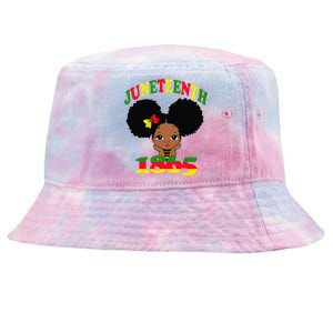 Juneteenth Celebrating 1865 Cute Black Tie-Dyed Bucket Hat