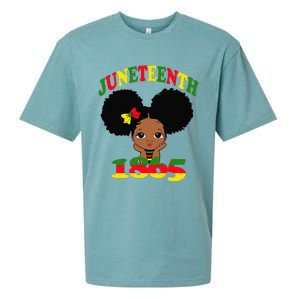 Juneteenth Celebrating 1865 Cute Black Sueded Cloud Jersey T-Shirt