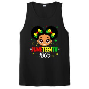 Juneteenth Celebrating 1865 Cute Black Girl PosiCharge Competitor Tank