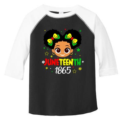 Juneteenth Celebrating 1865 Cute Black Girl Toddler Fine Jersey T-Shirt