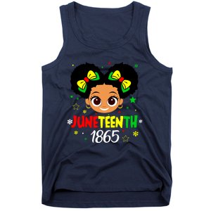 Juneteenth Celebrating 1865 Cute Black Girl Tank Top