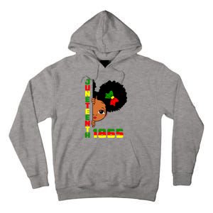 Juneteenth Celebrating 1865 Cute Black Girl Tall Hoodie