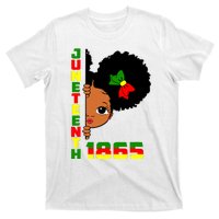 Juneteenth Celebrating 1865 Cute Black Girl T-Shirt