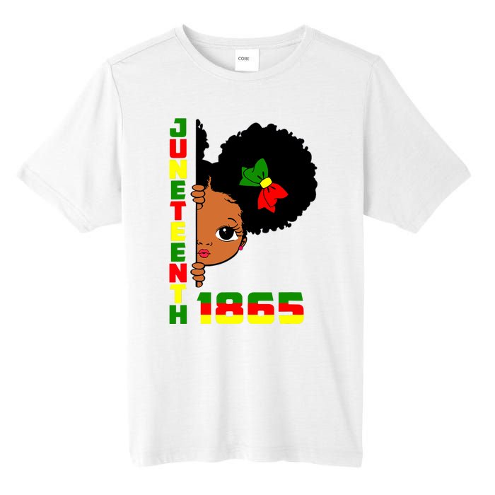 Juneteenth Celebrating 1865 Cute Black Girl Tall Fusion ChromaSoft Performance T-Shirt