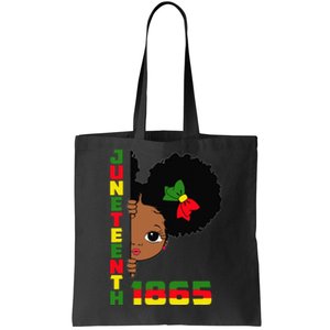 Juneteenth Celebrating 1865 Cute Black Tote Bag