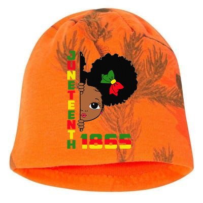 Juneteenth Celebrating 1865 Cute Black Kati - Camo Knit Beanie