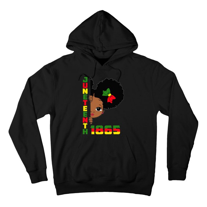 Juneteenth Celebrating 1865 Cute Black Hoodie