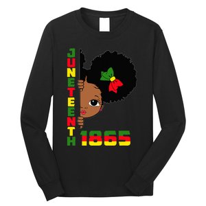 Juneteenth Celebrating 1865 Cute Black Long Sleeve Shirt