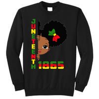 Juneteenth Celebrating 1865 Cute Black Sweatshirt