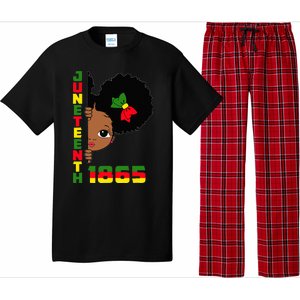 Juneteenth Celebrating 1865 Cute Black Pajama Set