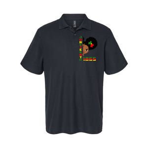 Juneteenth Celebrating 1865 Cute Black Softstyle Adult Sport Polo