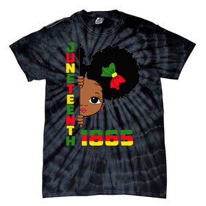 Juneteenth Celebrating 1865 Cute Black Tie-Dye T-Shirt