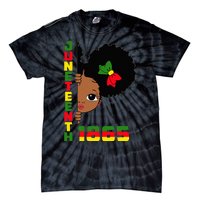 Juneteenth Celebrating 1865 Cute Black Tie-Dye T-Shirt