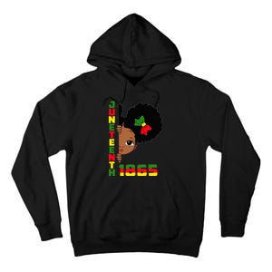 Juneteenth Celebrating 1865 Cute Black Tall Hoodie