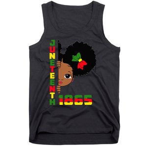 Juneteenth Celebrating 1865 Cute Black Tank Top