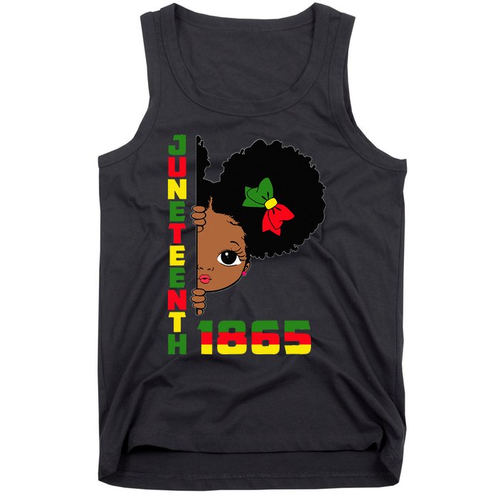 Juneteenth Celebrating 1865 Cute Black Tank Top