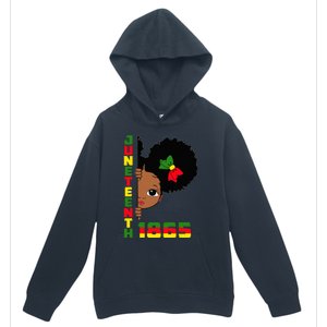 Juneteenth Celebrating 1865 Cute Black Urban Pullover Hoodie