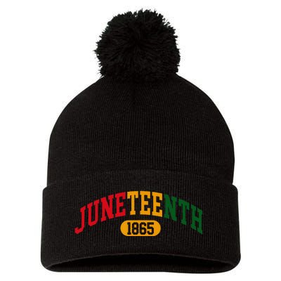 Juneteenth Celebrate 1865 Black History African American Pom Pom 12in Knit Beanie