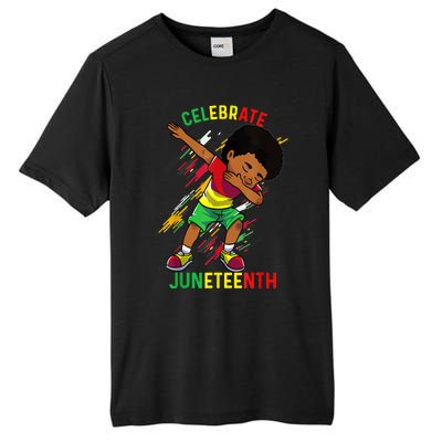 Juneteenth Celebrate 1865 King Dabbing Black African Son Tall Fusion ChromaSoft Performance T-Shirt