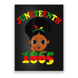 Juneteenth Celebrating 1865 Cute Black Poster