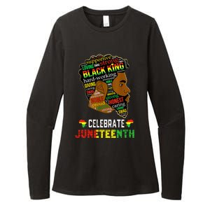 Juneteenth Celebrate 1865 Freedom Black King Fathers Day Womens CVC Long Sleeve Shirt