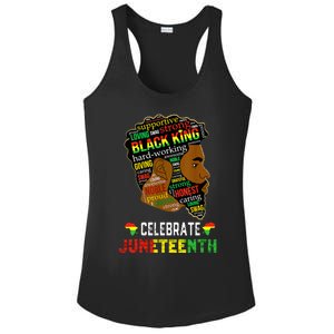 Juneteenth Celebrate 1865 Freedom Black King Fathers Day Ladies PosiCharge Competitor Racerback Tank