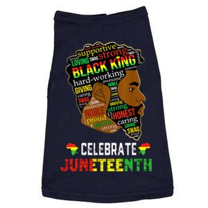 Juneteenth Celebrate 1865 Freedom Black King Fathers Day Doggie Tank