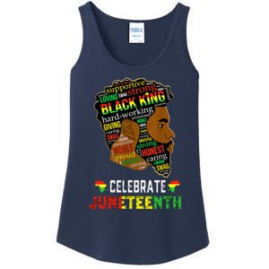 Juneteenth Celebrate 1865 Freedom Black King Fathers Day Ladies Essential Tank