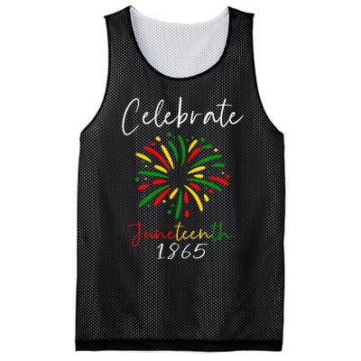 Juneteenth Celebrate 1865 Black History African American Mesh Reversible Basketball Jersey Tank