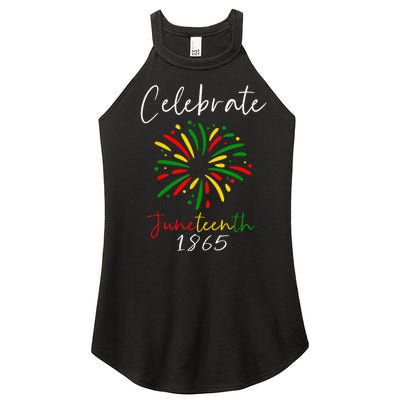 Juneteenth Celebrate 1865 Black History African American Women’s Perfect Tri Rocker Tank