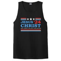 Jesus Christ 2024 President Usa Election Political Parody PosiCharge Competitor Tank