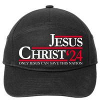 Jesus Christ 2024 Only Jesus Can Save This Nation 7-Panel Snapback Hat