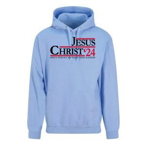 Jesus Christ 2024 Only Jesus Can Save This Nation Unisex Surf Hoodie