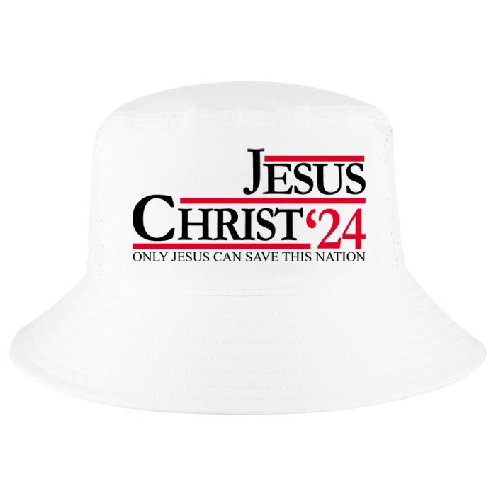 Jesus Christ 2024 Only Jesus Can Save This Nation Cool Comfort Performance Bucket Hat