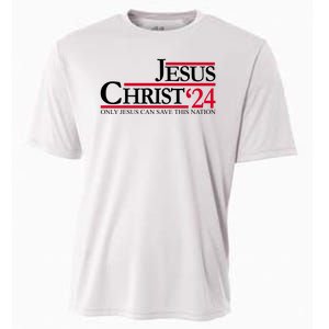 Jesus Christ 2024 Only Jesus Can Save This Nation Cooling Performance Crew T-Shirt