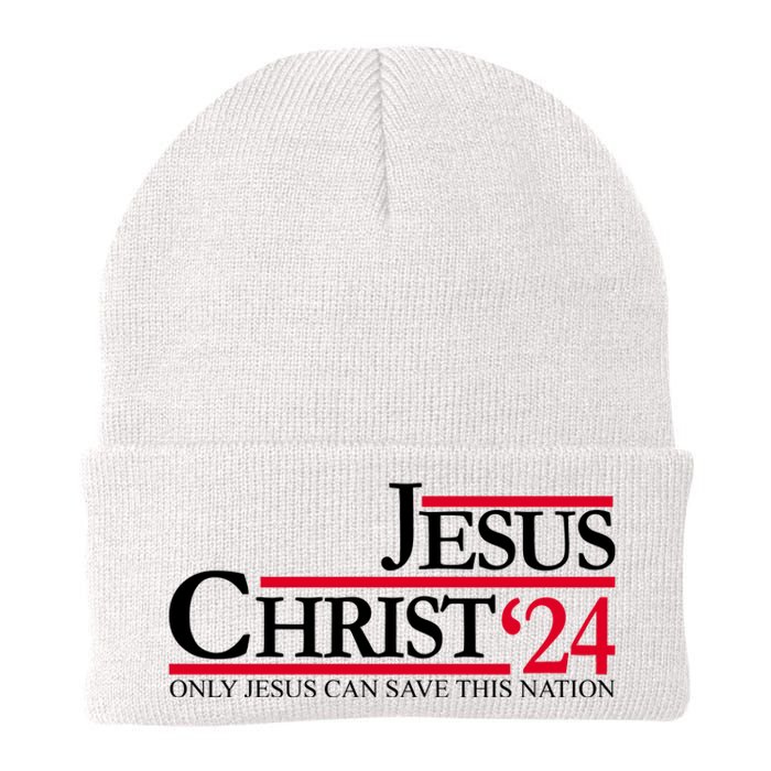 Jesus Christ 2024 Only Jesus Can Save This Nation Knit Cap Winter Beanie