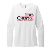 Jesus Christ 2024 Only Jesus Can Save This Nation Womens CVC Long Sleeve Shirt