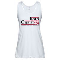 Jesus Christ 2024 Only Jesus Can Save This Nation Ladies Essential Flowy Tank