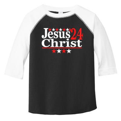 Jesus Christ 2024 Political Election Toddler Fine Jersey T-Shirt