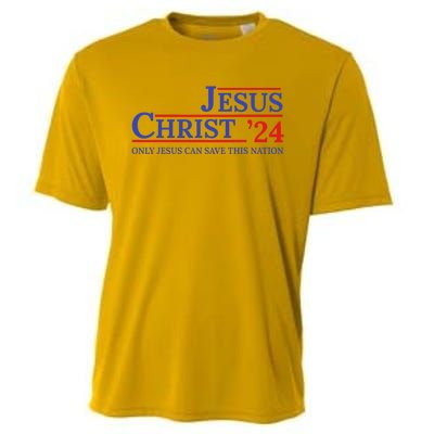 Jesus Christ 24 Only Jesus Can Save This Nation Cooling Performance Crew T-Shirt