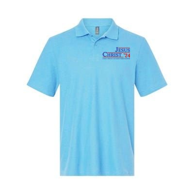 Jesus Christ 24 Only Jesus Can Save This Nation Softstyle Adult Sport Polo