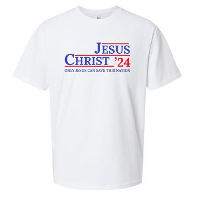 Jesus Christ 24 Only Jesus Can Save This Nation Sueded Cloud Jersey T-Shirt