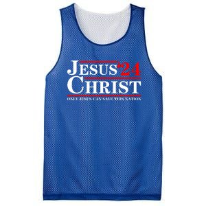 Jesus Christ 2024 Only Jesus Can Save This Nation Mesh Reversible Basketball Jersey Tank