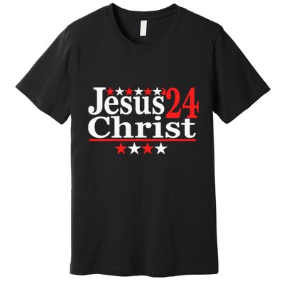 Jesus Christ 2024 Political Election Parody Premium T-Shirt