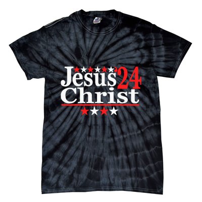 Jesus Christ 2024 Political Election Parody Tie-Dye T-Shirt
