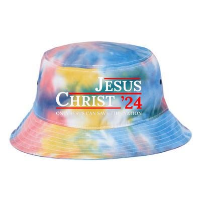 Jesus Christ 24 Only Jesus Can Save This Nation Tie Dye Newport Bucket Hat